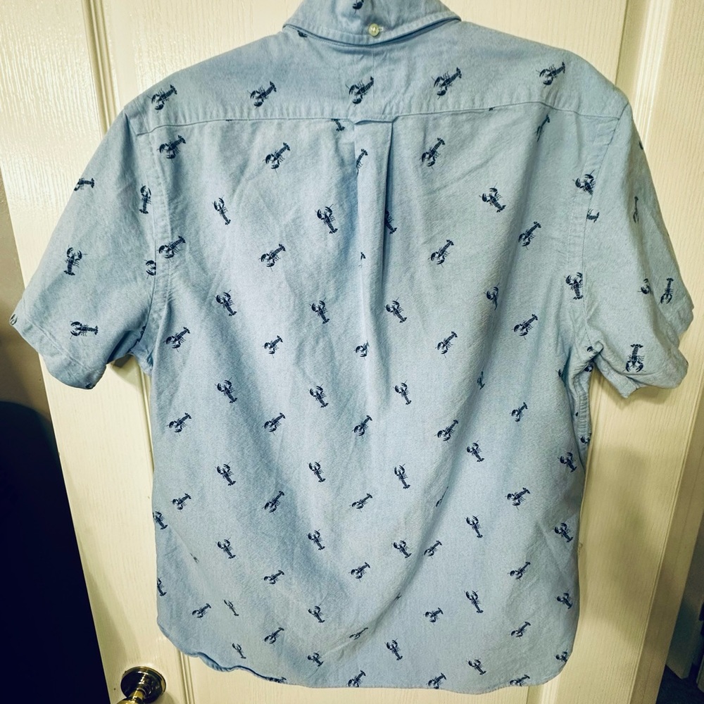 Ralph Lauren Light Blue Lobster Pattern Shirt - Picture 2 of 5